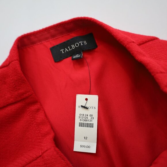 TALBOTS Size 12 Red Skirt NWT - Picture 4 of 6